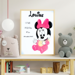 Affiche Naissance Personnalisée – Disney Mickey et ses amis