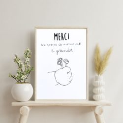 Affiche personnalisée Maîtresse ou Maître – Cadeau fin d&rsquo;année scolaire