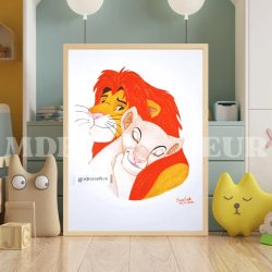 Simba et Nala (le Roi Lion / Disney)