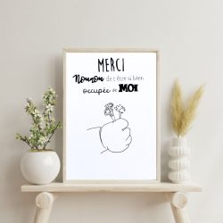 Affiche personnalisée Nounou – Cadeau fin d&rsquo;année