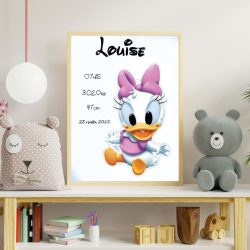 Affiche naissance personnalisée – Disney Mickey et ses amis