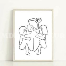 Affiche famille personnalisée – Illustrations sur mesure pour votre foyer