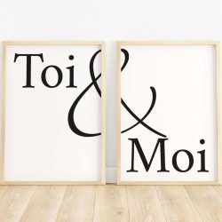 Double affiches personnalisées – Amour & complicité pour couple