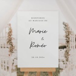 Panneau de bienvenue Mariage – Affiche personnalisée
