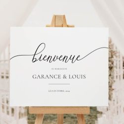 Panneau de bienvenue Mariage – Affiche personnalisée