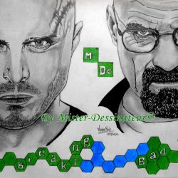Portrait Breaking Bad – Illustration A4 faite main
