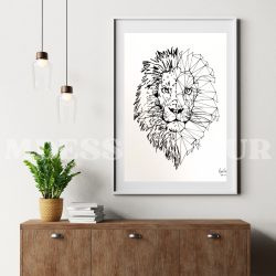 Lion géométrique