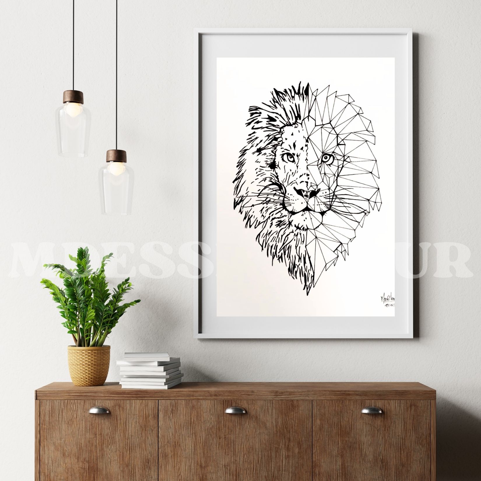 Lion géométrique