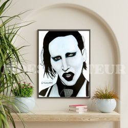 Portrait de Marilyn Manson – Format A4