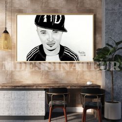 Portrait de Soprano – création unique format A4