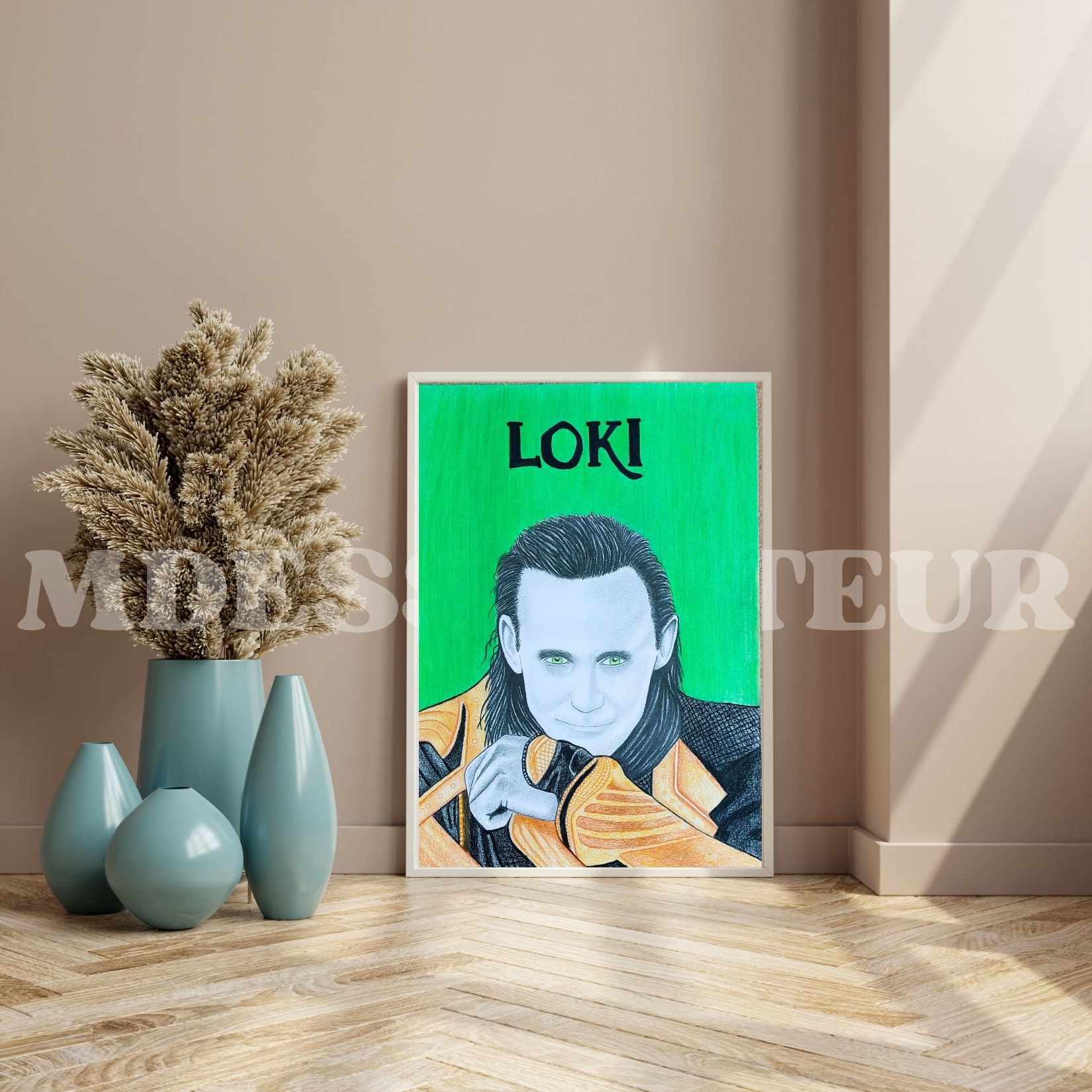 portrait de loki réaliste et unique