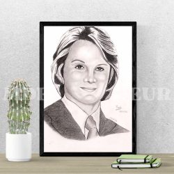 Portrait Claude François – dessin fait main – Format A4