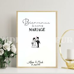 Affiche personnalisée Mariage – Décoration élégante et unique