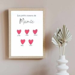 Affiche Les petits cœurs de mamie