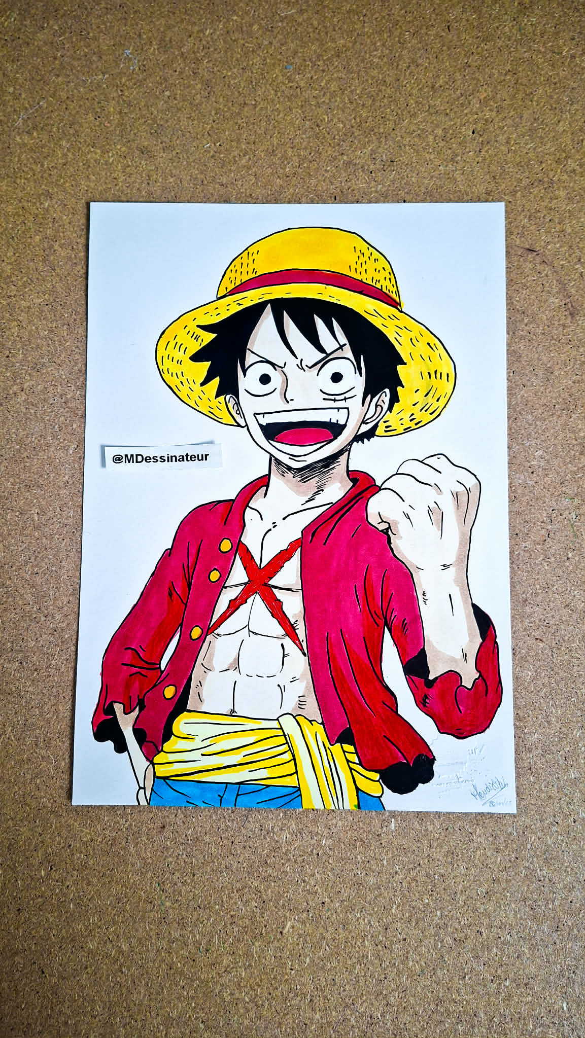 Dessin Monkey D Luffy One Piece